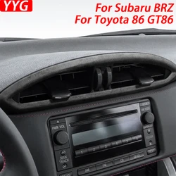 For Subaru BRZ For Toyota GT86 2013-2020 Suede Wrapping Central Air Conditioning AC Outlet Panel Cover Sticker Car Accessories