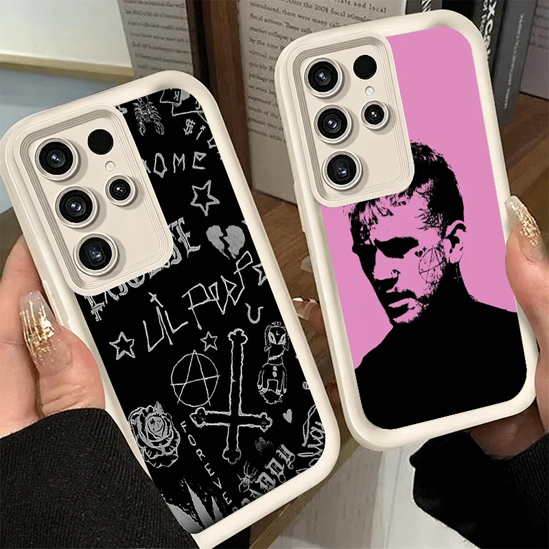Funda de Silicona Suave para Teléfono Samsung Galaxy S26 S25 Ultra S24 FE Lil Peep Hellboy Love Shell S23 Plus S22 + S21 S20 5G