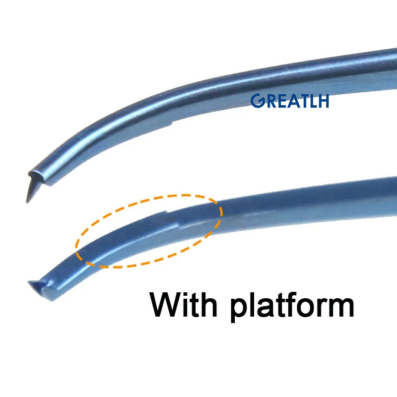 1pcs Titanium Alloy Fixed Forceps Helveston Fixation Ophthalmic Instrument Autoclavable