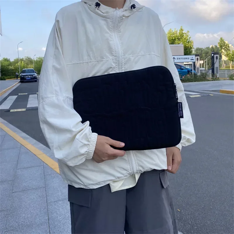 Embroidery Pattern Cute Shockproof Laptop Sleeve Case Bag 11 13 14 Inch For Macbook Ipad For Samsung Laptop And Tablet Pouch