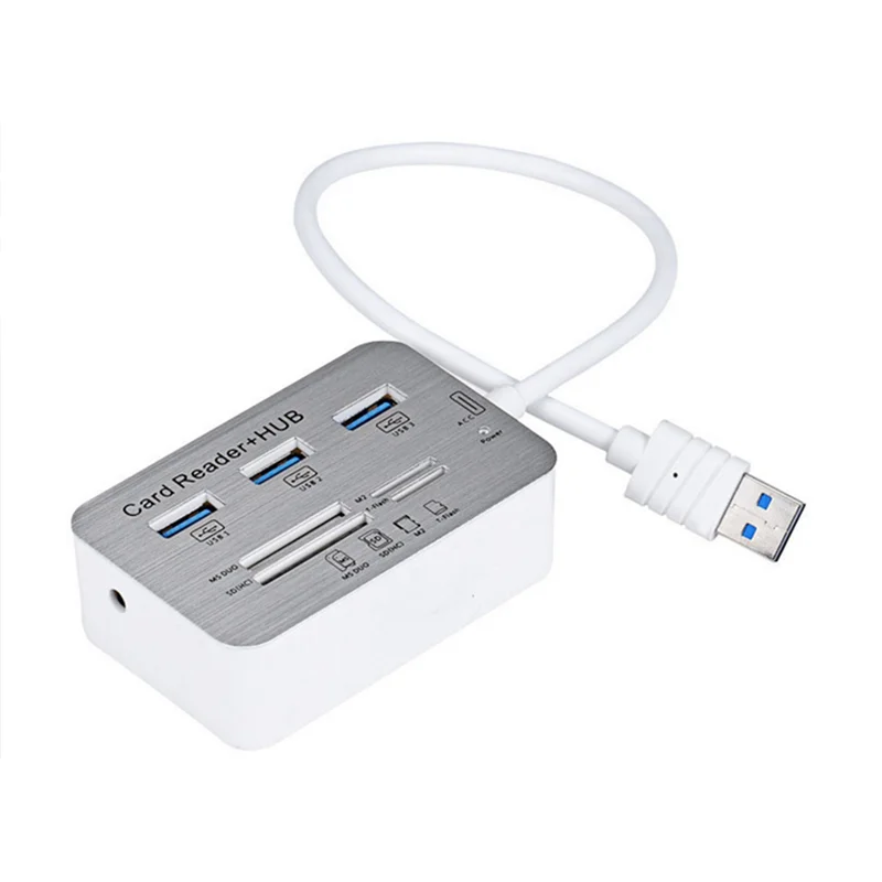 FORW-2X USB HUB 3.0 USB Splitter 3 Ports Extensor Multi USB Extension Multiple 3 0 Hub SD Card Reader USB3.0 Expander For PC