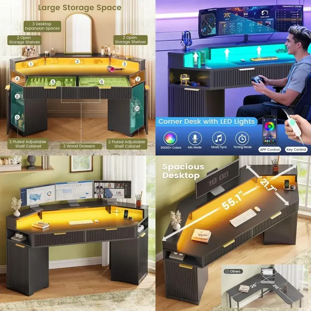 Computer Desk With …