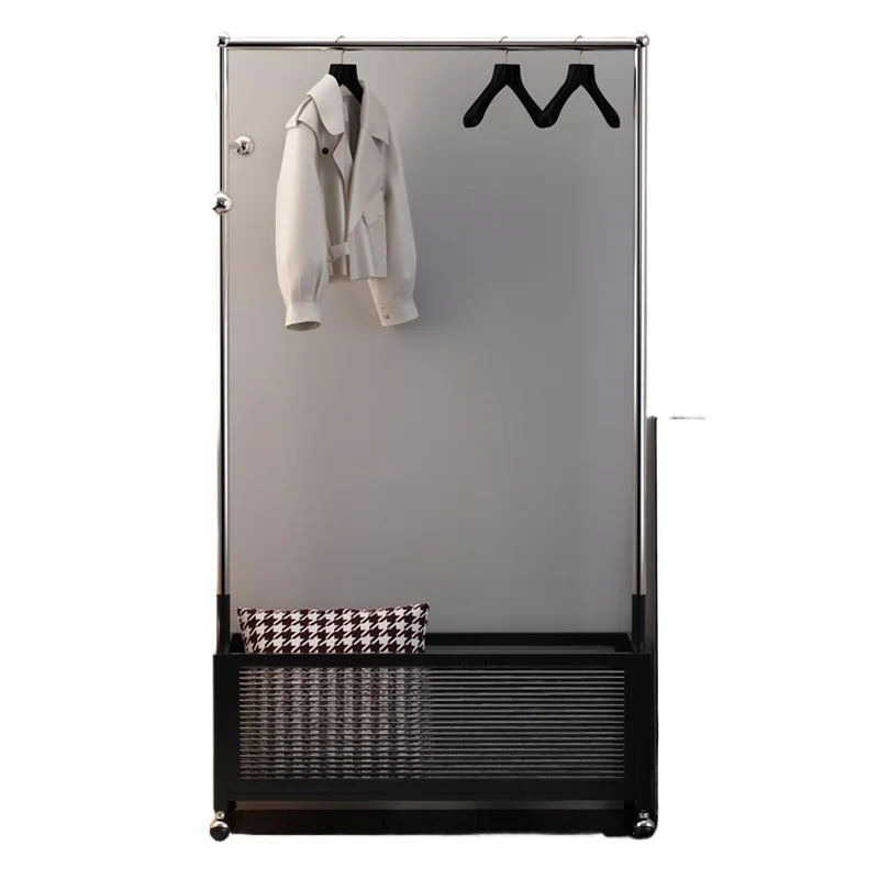 縦型収納ショップ洋服ラックディスプレイブラックモダンジャパンディ衣類ラックリビングルームペルチェロデロパルーム家具