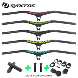 SYNCROS Carbon Fiber Mountain Integrated MTB Handlebar FRASER IC SL -8 -17 -25 Three Specifications with Titanium Screws