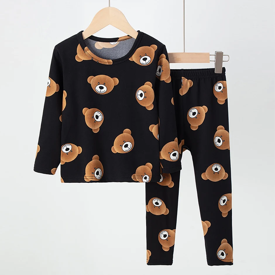 2-teiliges Kinder-Set mit niedlichem Cartoon-Motiv für Frühling/Herbst, bestehend aus langärmligem Oberteil und Hose in verschiedenen Farben, geeignet für Jungen und Mädchen. – Detail 4