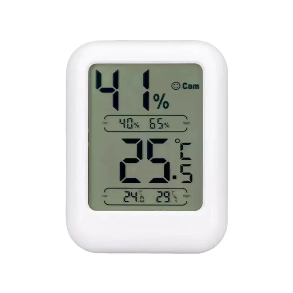 Digital Indoor Thermometer Hygrometer Room Humidity Gauge Temperature Monitor Clear LCD Screen with Max Min Records Magnetic