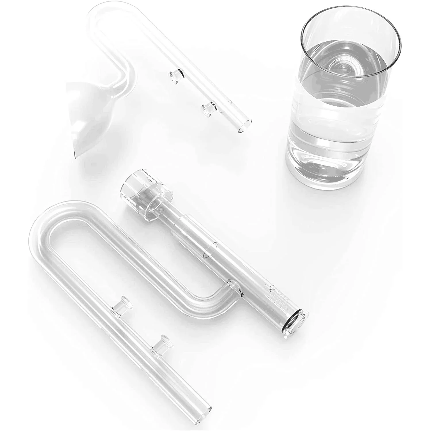 Aquatic Mini Glass Lily Pipe Protein Skimmer Inflow and Outflow Nano Mini Tank Filter System for Fish Tank Accessories - view 3