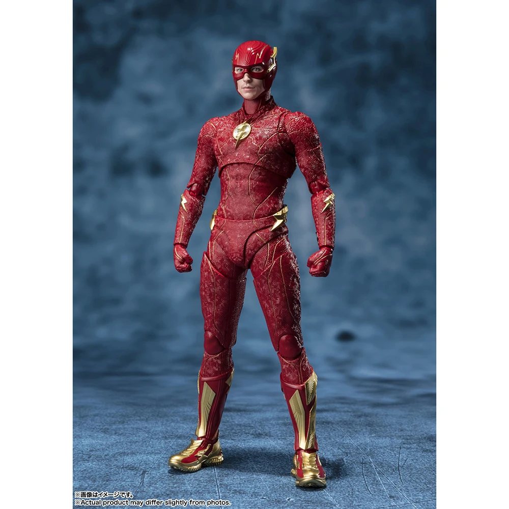 IN STOCK Original Bandai S.H.Figuarts The Flash (Barry Allen) Nice DCU Movie Action Figure Collectible SHF Model Gift Toys