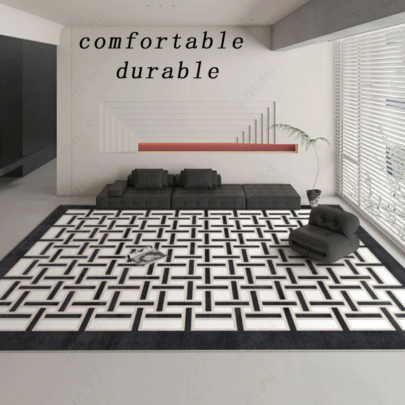 Simple Cream Style Bedroom Soft Carpet Large Office Water Absorption Sofa Area Rug Home Anti-skid Living Room Carpet Rugs