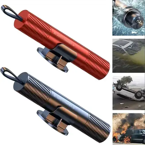 Car Safety Hammer Auto Emergency Glass Window Breaker Seat Belt Cutter Life-Saving Escape Car Emergency Tool