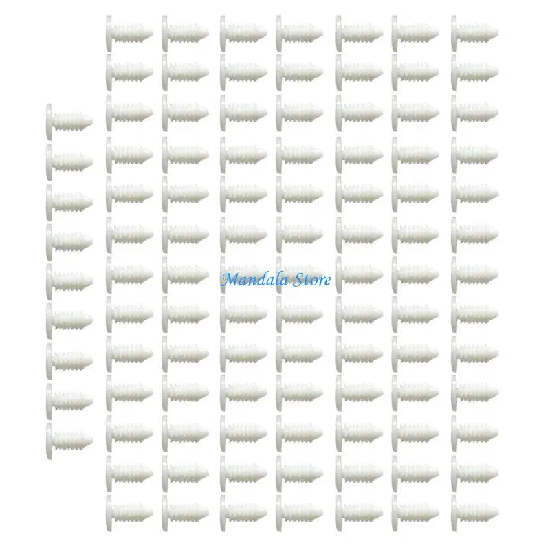 U2JC 100 Pcs Plastic Rivets Fasteners with 4.5mm Diameter Suitable for Small Ceiling Clip Tree Rivet Buckle for Car Roof