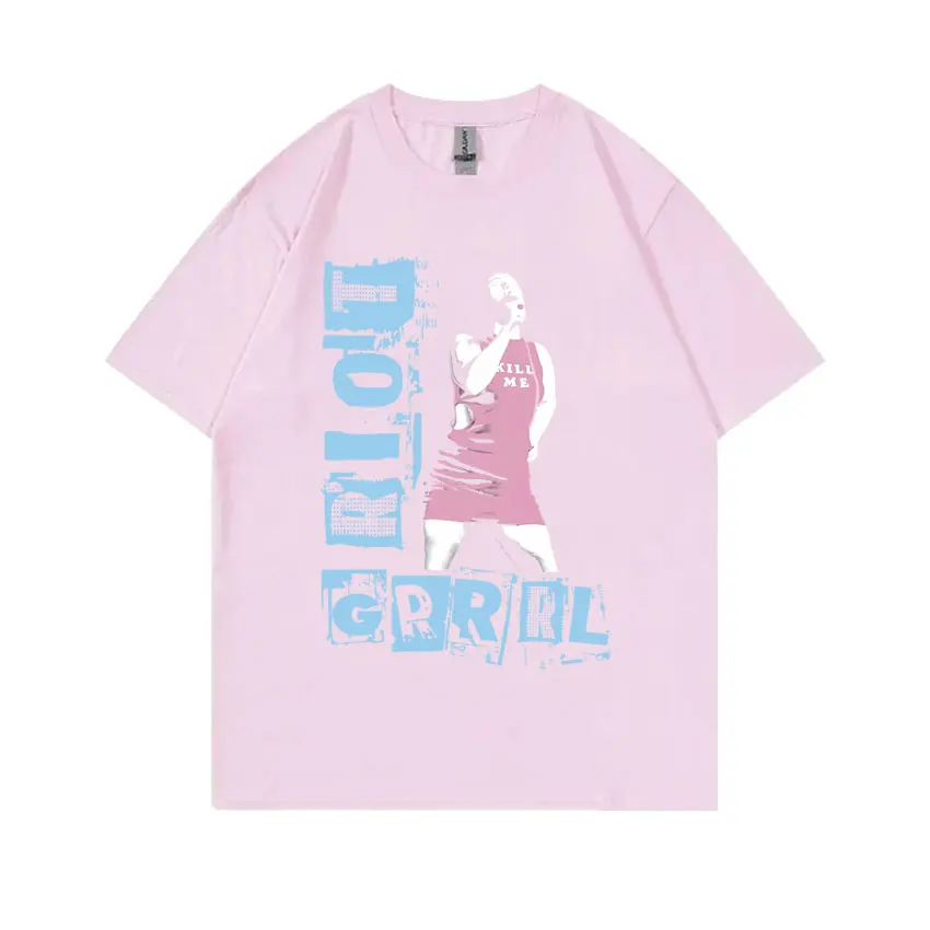 Limited Bikini Kill Riot Grrrl Graphic Print T-shirt Classic Kathleen Hanna T Shirt Men Women Vintage Punk Rock Oversized Tshirt