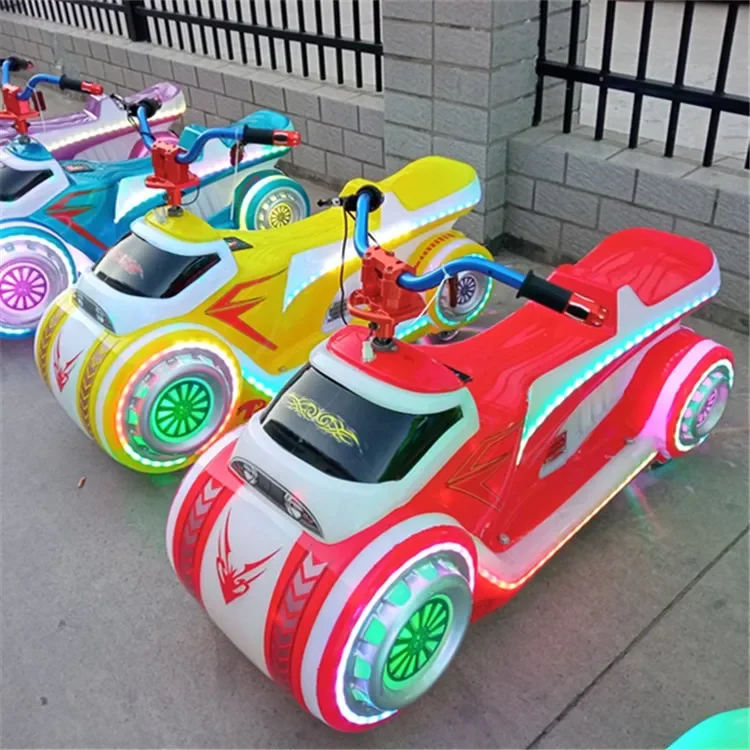 2024 New Park Stall Children\'s Business Outdoor Double Electric Toy Car Amusement Equipment Motorcycles Bumper Car