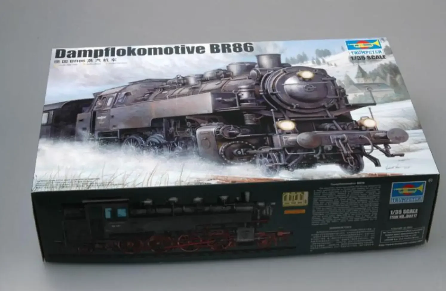 Trumpeter 1/35 00217 German Dampflokomotive BR86 model kit Assemble