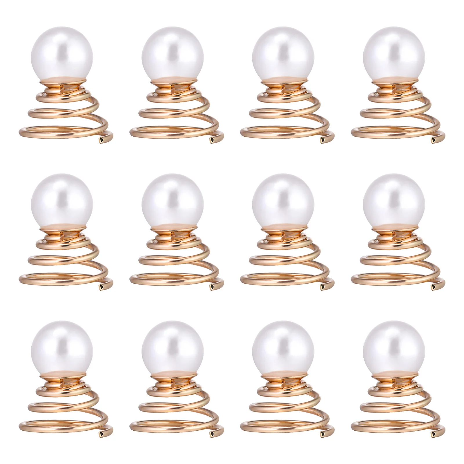 

12 Pcs Bobby Pins for Women Coil Spiral Hairpin Ladies European and American Bridal Miss