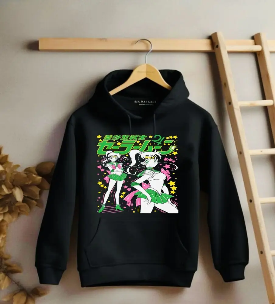 Cartoon gift hoodie anime Jupiter,saturn,pluto,crystal,uranus Anime Manga