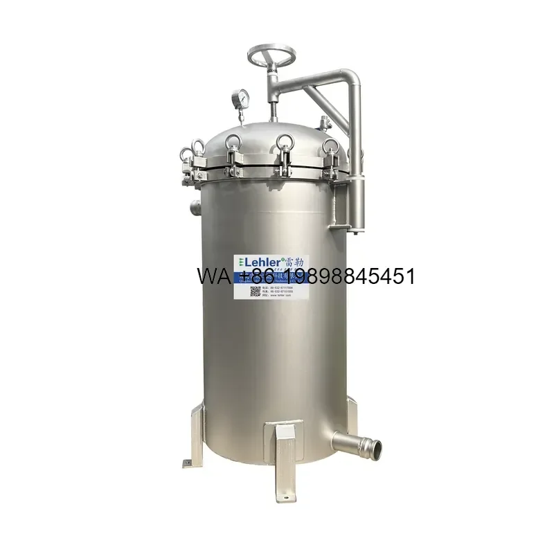 Wmwmnu Hot Sale Water Wine Juice Honey Filtration Multi Cartridge SS304 316L Housing Vertical Style Manual Bag Filter