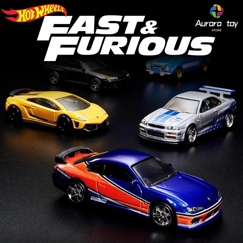 Hw Car Model Fast & Furious Collected Series Alloy Hot Sports Car Alloy Model Car Desktop Room Ornament Children Birthday Toys