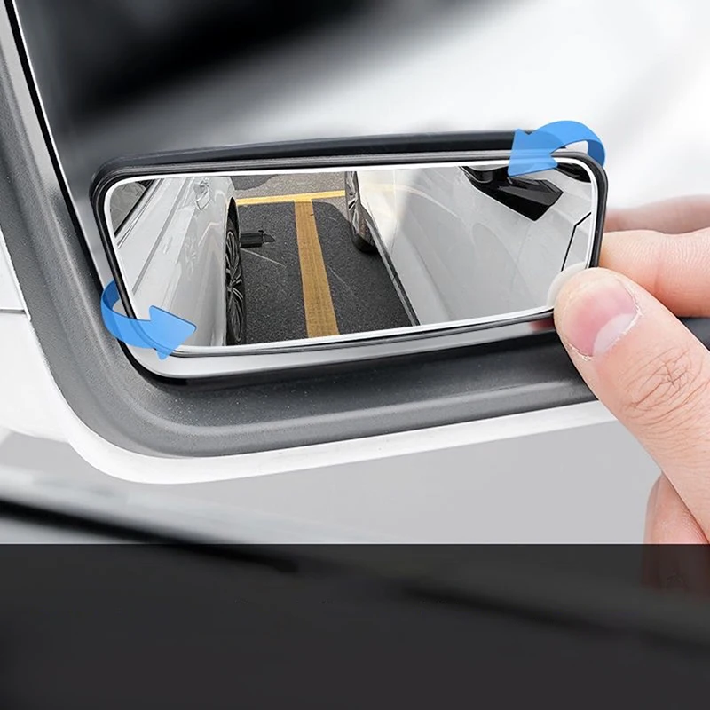 

#A Two Pieces of Car Blind Spot Mirrors – 360° Adjustable Wide-Angle Convex Mirrors for Side Rearview Mirrors