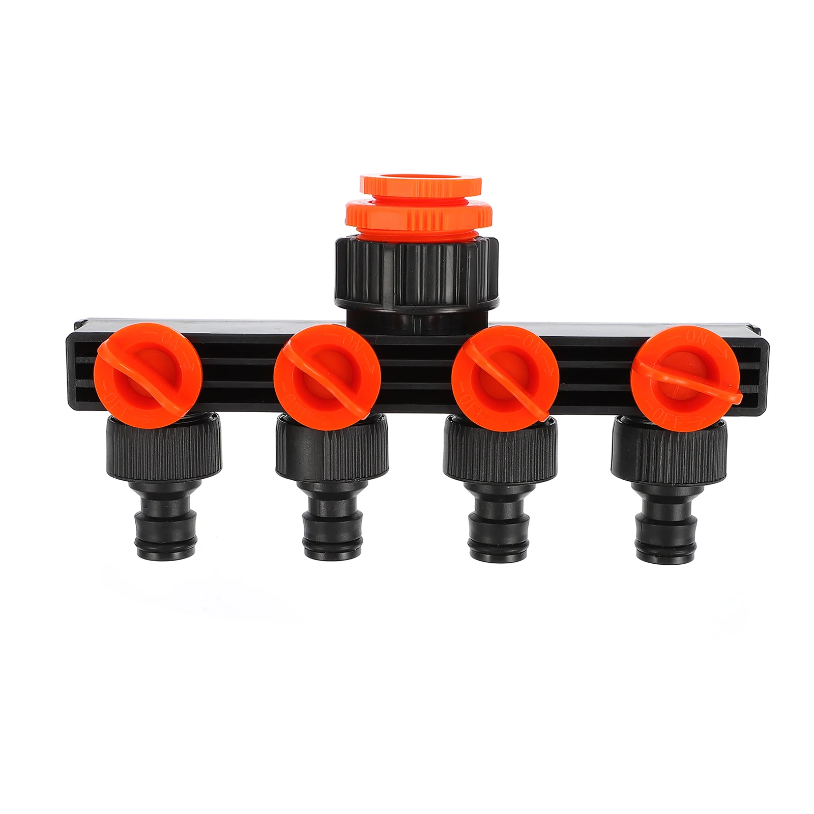 Hose Irrigation Diverter Valves Splitter Gardening Joint Divider 4 Way Black