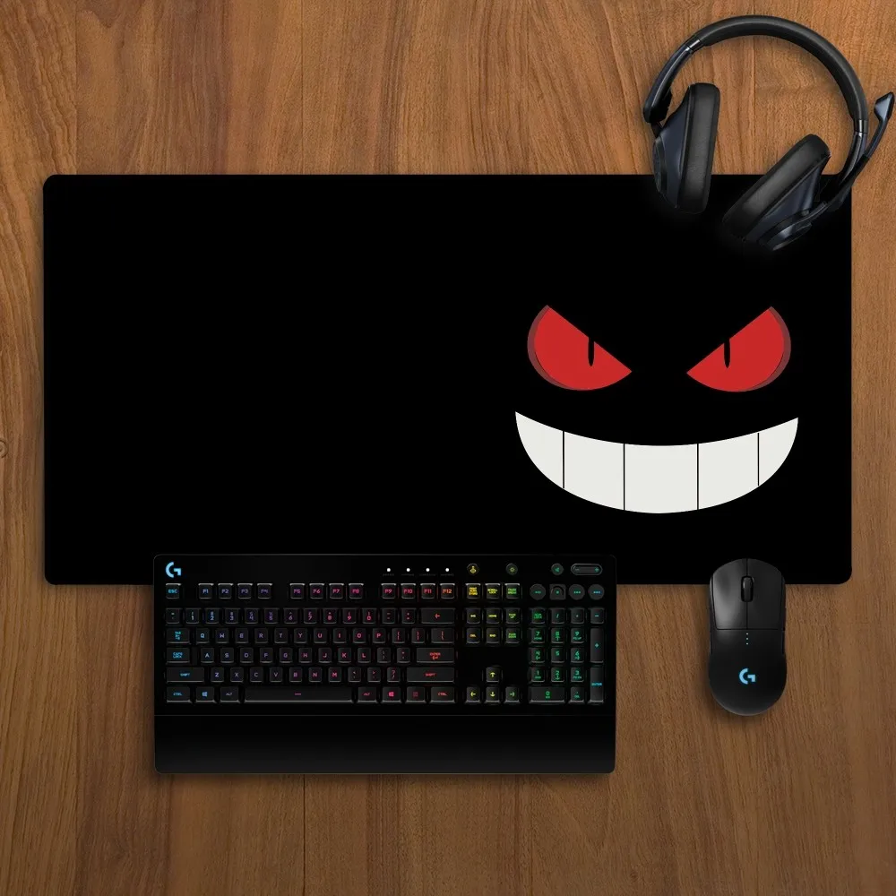 Imagem -02 - Pokémon Gengar Non-slip Mousepad Bilibili Anime Lockedge Almofada de Escrita Grande Espessada Almofada de Jogos do Estudante do Escritório