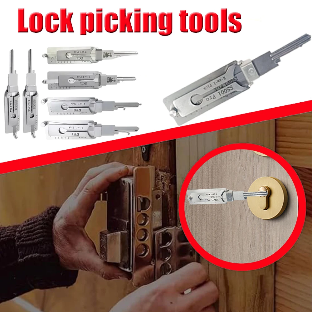 

Набор для вскрытия замков ss001 pro: декодер, крючки, инструменты для слесаря, прецизионный ключ для обслуживания и ремонта дверных замков