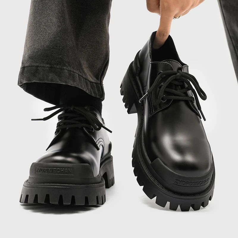 

Cleanfit Paris Thi Bot oes Men's Increased Height Bla Ox Briti Sle Commute Formal Big Head oes