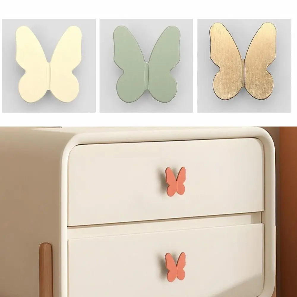 

Furniture Hardware Butterfly Shape Door Pulls Wardrobe Pulls Cabinet Drawer Drawer Knobs Single Hole Zinc Alloy