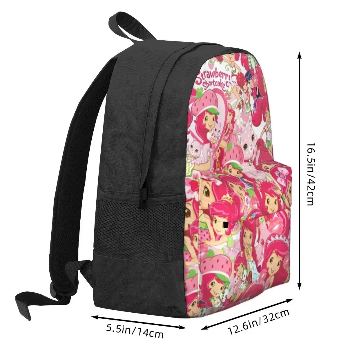 Like Strawberry ShortCake Backpack Daypack Large Capacity Kids BookBag School Bag Shoulder Bags for Men Women