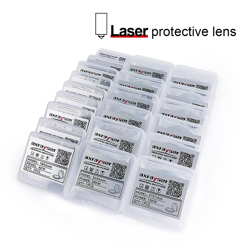 Axrayser Laser Protetcive Windows 27.9x4.1 30x5 34x4 1064nm Fused Silica Protetcive Lens for Raytools BOCI Bodor Laser Head