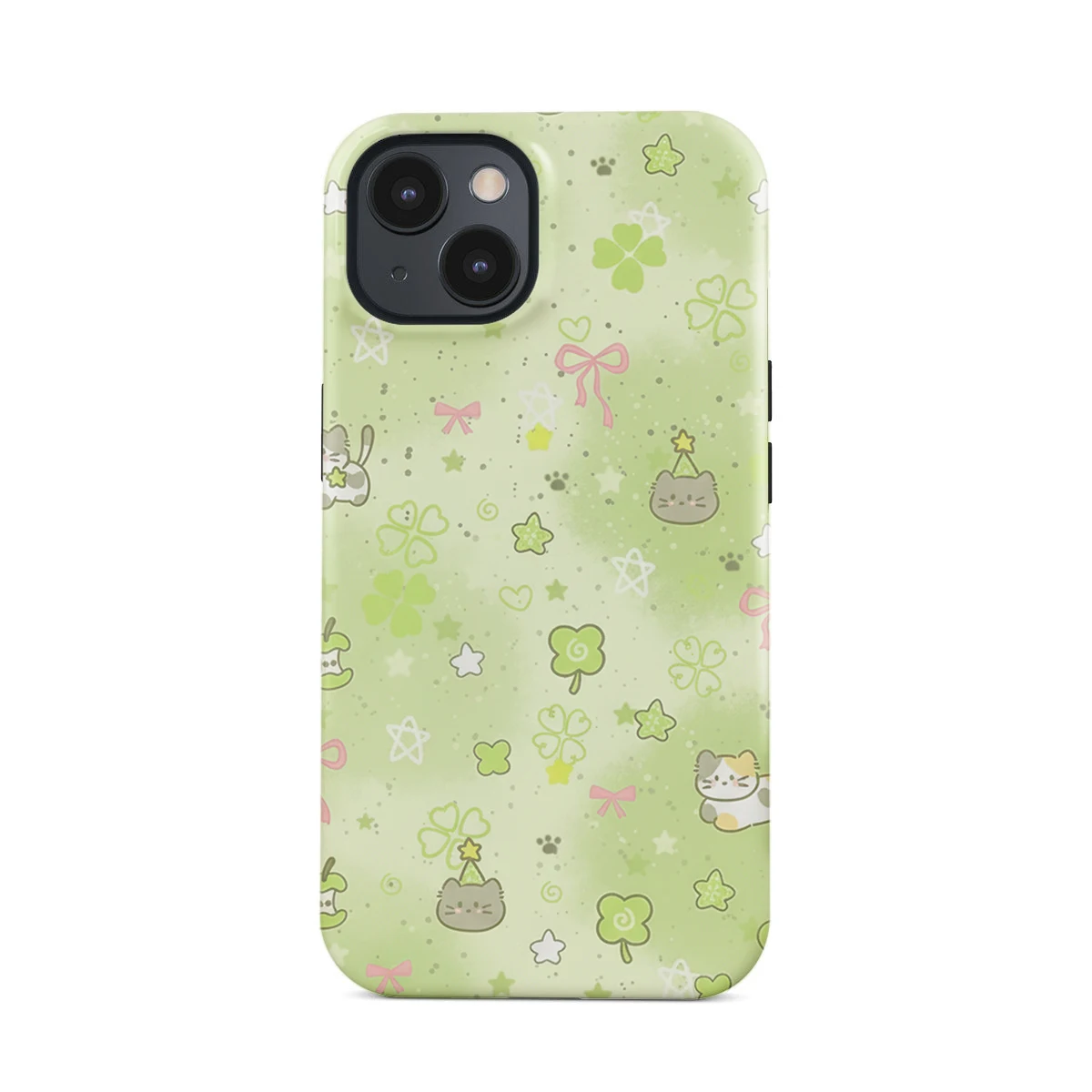 

Cute green cat Phone Case For IPHONE 17 16 15PRO MAX 14 13 12 11 Acrylic TPU Two in one Magnetic Phone Cases