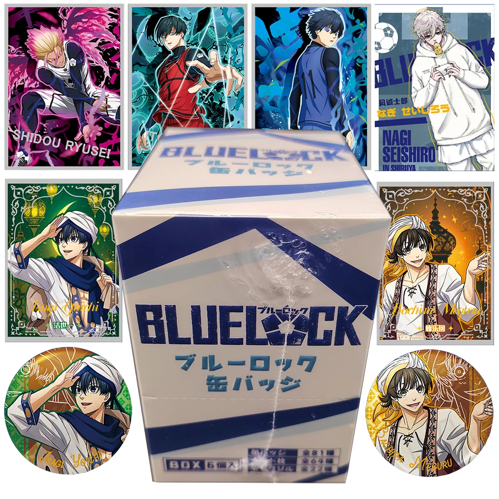 

Blue Lock Youth Sports Anime Collection Card Exquisite Craftsmanship Badge Toy Child's Backpack Clothing Decoration Brooch Gift