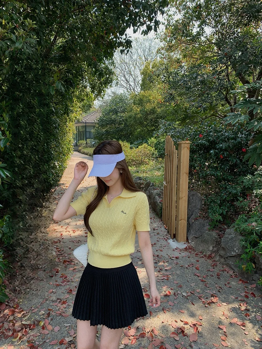 

Юбка Ibell Zhang, двухцветная, термостойкая, плиссированная, весна 2025, из полиэстера и вискозы, в стиле колледж, средней длины...