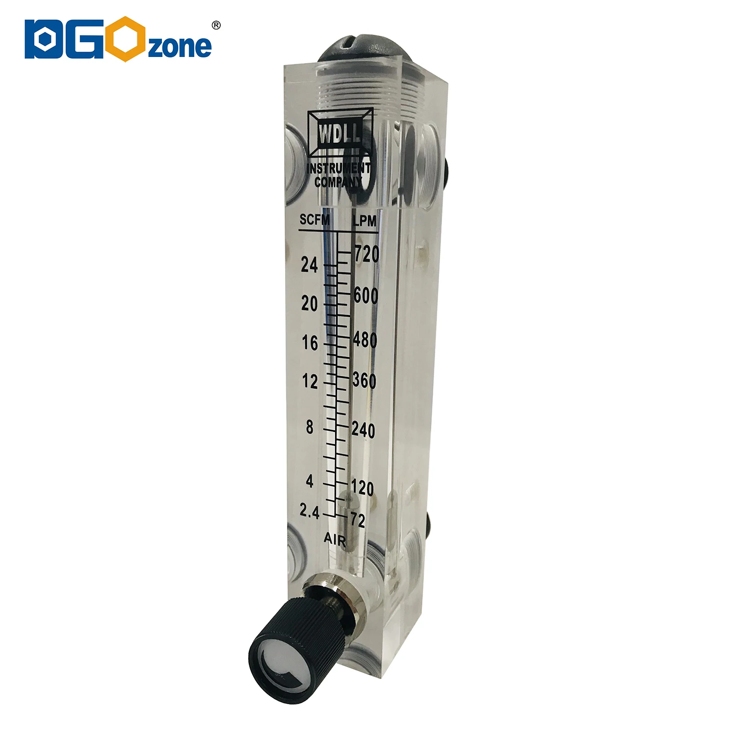 720LPM acrylic rotameter 24SCFM air flowmeters panel air gas flow meter