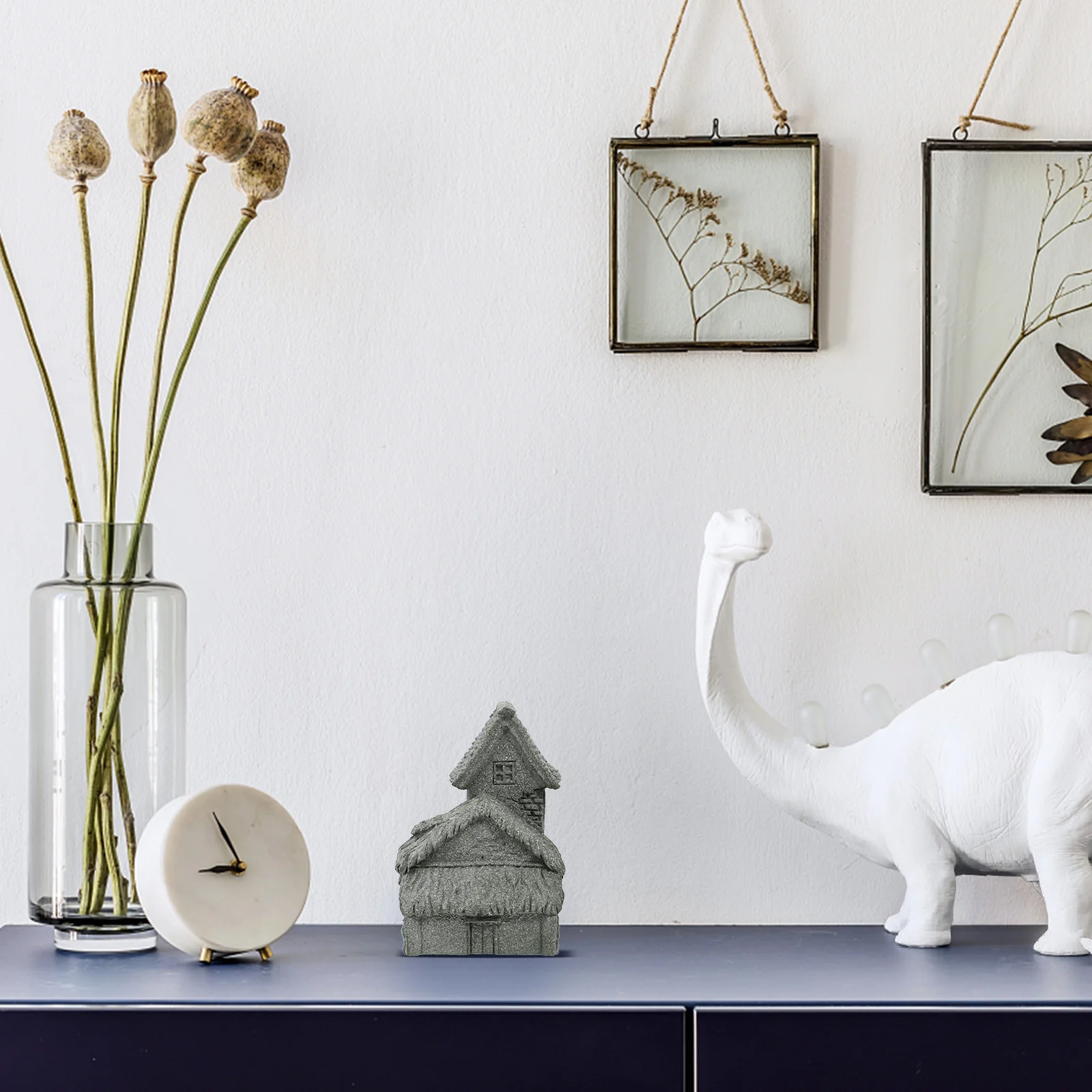 

2Pcs Delicate Micro Landscaping House Adornment Sandstone Bonsai Decoration Lifelike Creative Home Gift Choice