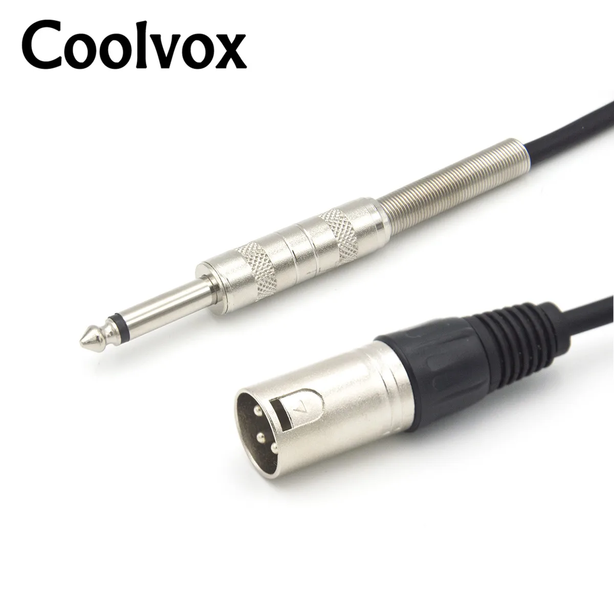 Coolvox Manual Double Track MIC Jack XLR Male To Jack 6.35 / 6.5mm  ( 1/4