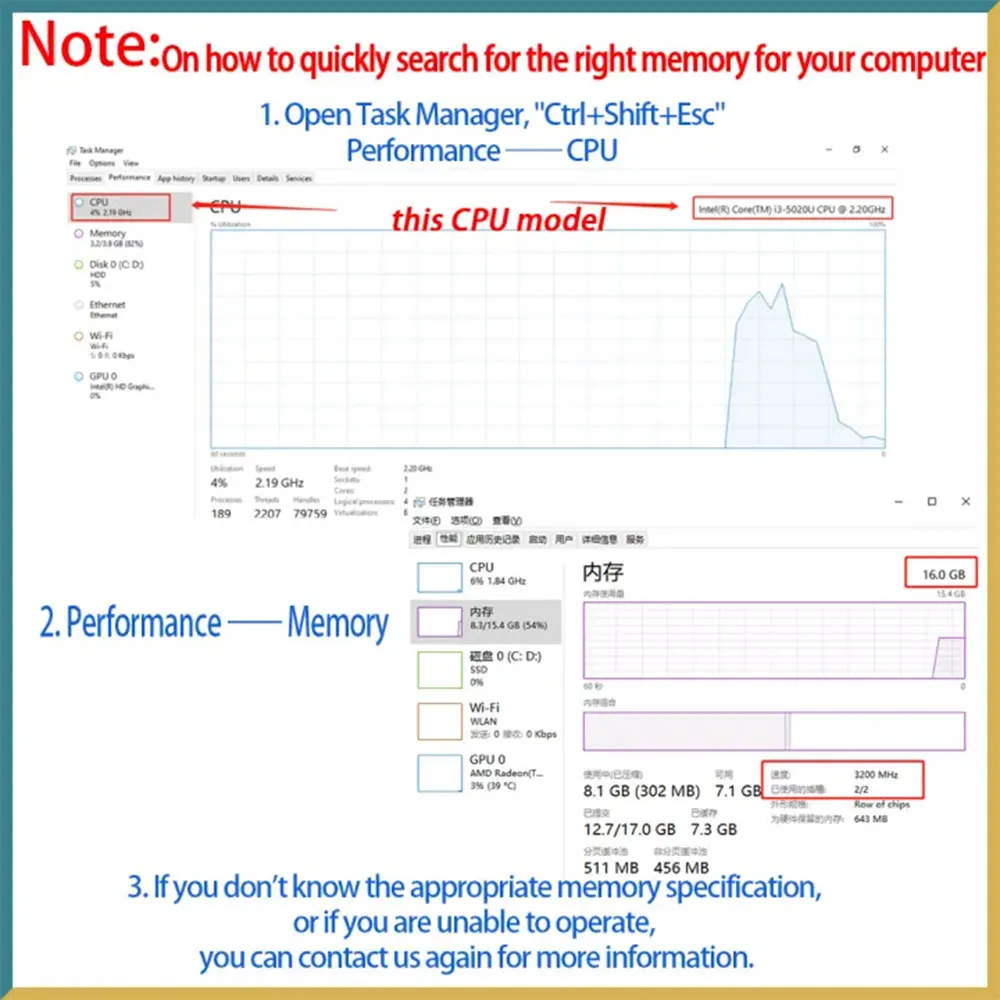 Memória HyperX DDR4 Laptop RAM 16GB 4GB 32GB 8GB 3200MHz 2400MHz 2133 2666MHz Memória SODIMM 260Pin PC4-21300 19200 25600 NB RAMs