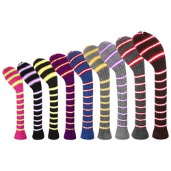 Fundas híbridas de punto Scott Edward para palos de Golf, rayas finas clásicas, cuello largo, colores divertidos y frescos, 1 pieza