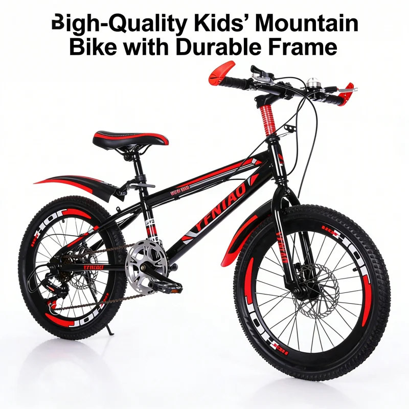 Black and Red【Variable Speed Disc Brake】Standard Children's Bicycle Disc Brake Variable Speed Mountain Bike20Big Kids Student Bi