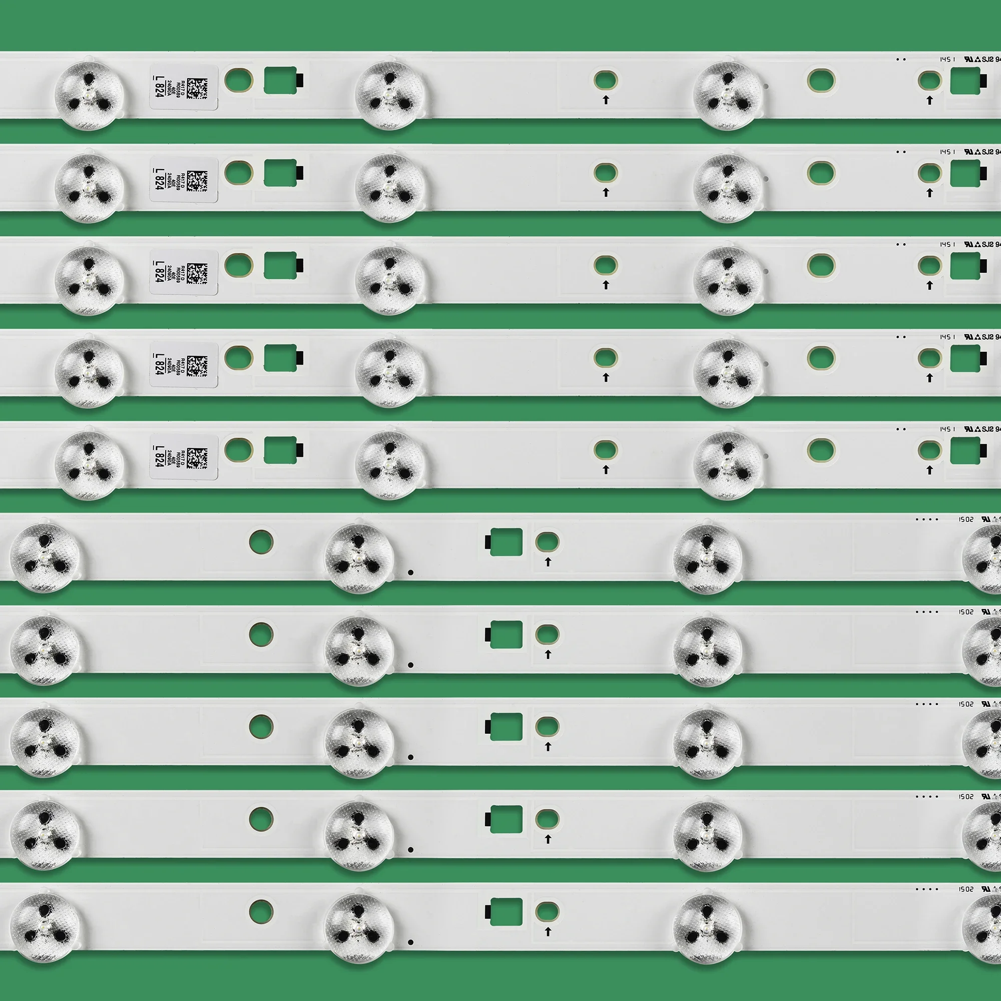 Tira CONDUZIDA para UA40EH5080R UE40EH5000W 40-3535LED-60EA-L/R D1GE-400SCA-R3 D1GE-400SCB-R3 2012SVS40 3228 LEFT06/RIGHT06 UA40EH5000