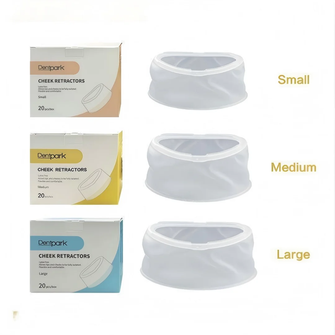 Dentpark 20PCS   3D O-Shape Latex-Free Dental Lip Cheek Retractor Large/Medium/Small Orthodontic and restoration Isolation