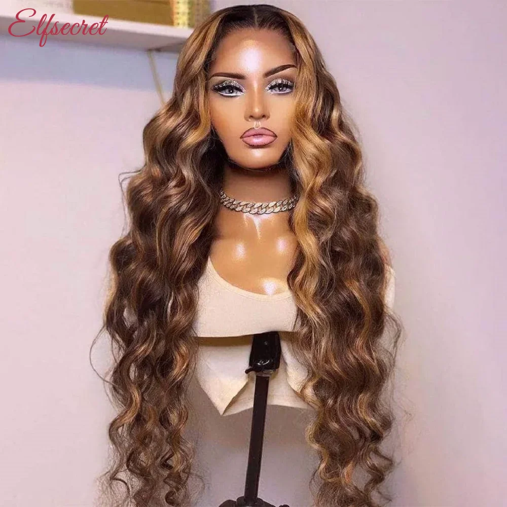 Highlight Wig 13x6 13x4 Lace Front Wigs Body Wave Human Hair Wigs For Women Pre Plucked Honey Blonde Lace Frontal Wigs