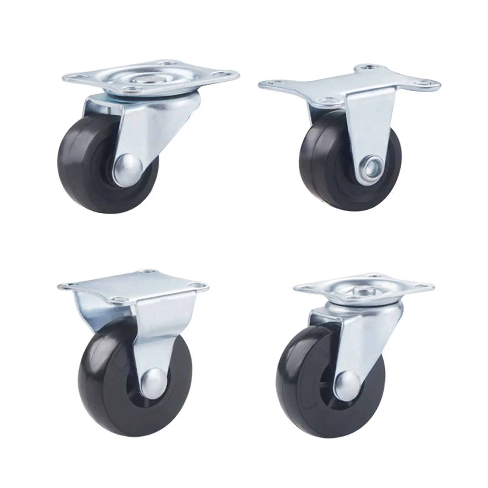 Small Caster Wheels for Furniture Labor Saving Heavy Duty Caster Wheels for Office Chair Game Chair