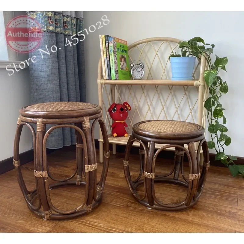 Rattan Guzheng Stool, Single Piano Chair, Solid Wood, Children and Adult Stool, Princess Special Piano Seat, Traditional Seating