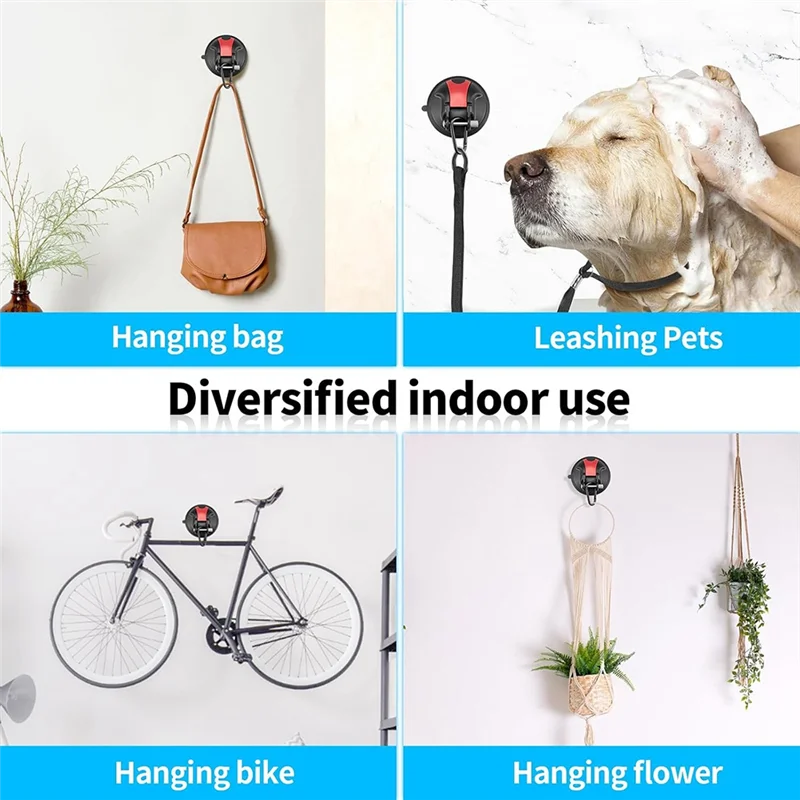 L56A-4 PCS Heavy Duty Suction Cup Hooks For Camping, Car, RV, Window - Camping Suction Cup Hooks