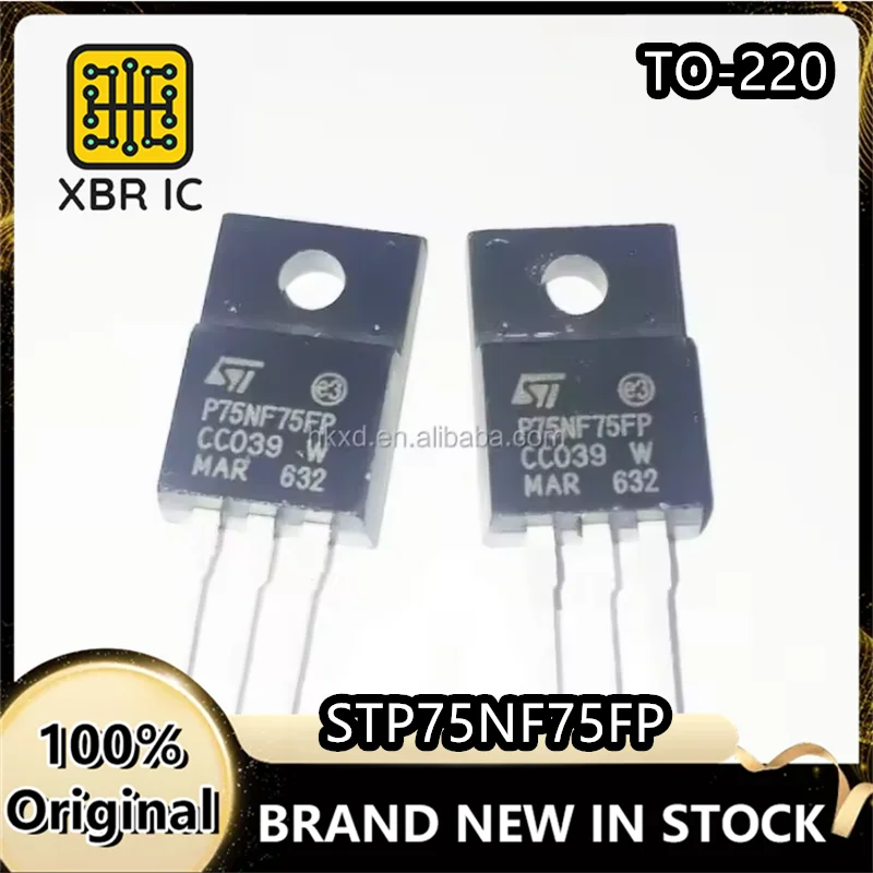 

(10/30 pieces) STP75NF75FP P75NF75FP TO-220F 75V 80A New original authentic spot fast delivery