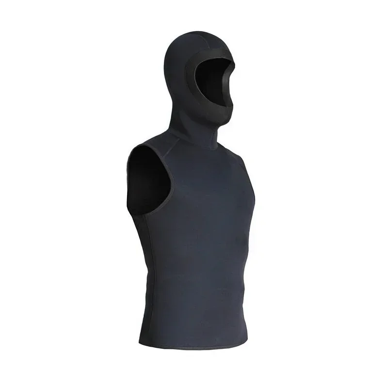 

Outdoor 3Mm Hooded Warm Diving Vest, Sleeveless Punch, Headgear Split Wetsuit Vest