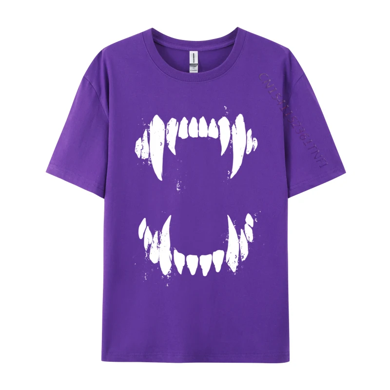 Halloween Horror Wolf Dog Monster Teeth Casual Cotton Fabric Men Tops & Tees T-shirts Classic T Shirts New Arrival