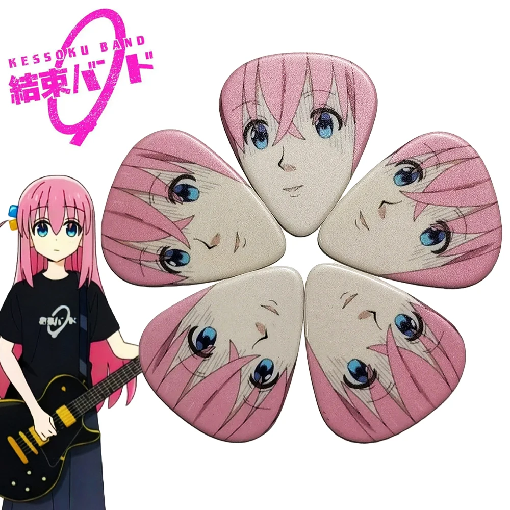 Anime BOCCHI THE ROCK Gotoh Hitori Cosplay Guitar Pick Metal Plectrum Guitar Picks Accessories