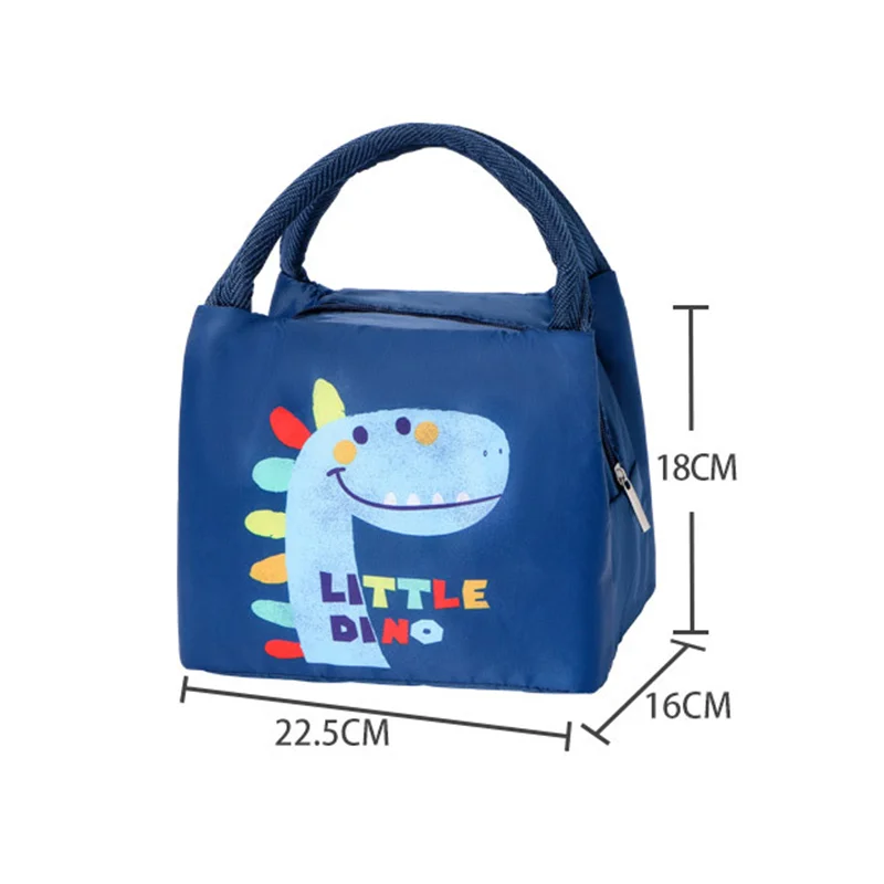 Cartoon Insulated Bento Box Thermal Bags for Lunch Reusable School Work Picnic Food Storage Pouch Women Kids Lunchbox Cooler Bag